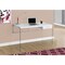 Monarch Specialties Computer Desk, Home Office, Laptop, Storage Drawers, 48"L, Work, Tempered Glass, Glossy White, Clear I 7209 - alternate 1